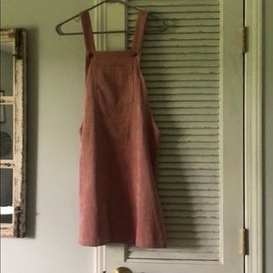 cutest pink overall dress!